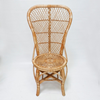 Rotan stoel hoge rug
